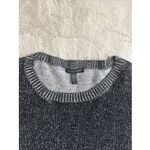 Eileen Fisher  Size M Tencel‎ Box Sweater Ballet Neck Black/White Texture Marled Photo 3