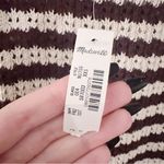 Madewell Open-Stitch Sweater Tank Sand Stripe Sleeveless Top Photo 3