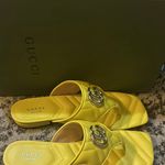 Gucci Double G Thong Sandal Flip Flop Acid Lime Size 38 Photo 3