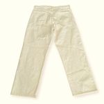 Banana Republic  Mid Rise Loose Fit High Rise Stovepipe Ivory Jeans Size 33 NEW Photo 5