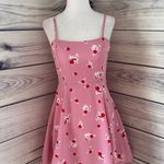 Lulus Pink Floral Mini Skater Dress Photo 5