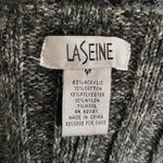 LaSeine Gray Black Witchy Goth Frilly Ruffle Feather Zip Up Flare Cardigan M Size M Photo 7