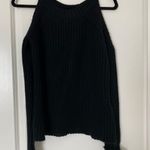 Hippie Rose Black Shoulder Cut Out Sweater Size Small Photo 6