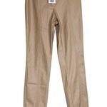Jason Wu NWT Tan Faux Leather Pants High-Waisted Skinny Trousers Size Small Photo 1