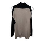 Lety And Me Women Cold Shoulder Mock Turtle Neck Tan Black Sweater Size 1X New Size XL Photo 3