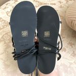 ALOHAS Rayna Leather Strappy Tie Espadrille Sandals in Black Size 6.5 Photo 7