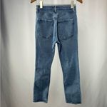 AGOLDE Riley High Rise Straight Crop Jeans in Blitz Blue Size 26 Photo 7