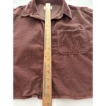 American Eagle Cropped Corduroy Shacket Shirt Jacket Boxy Oversized Size S Photo 5