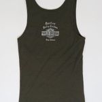 Harley Davidson Y2K 2007 Army Green Sparkly Logo Tank Top Photo 1