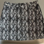 L&B  print‎ leather skirt Photo 0