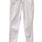 Blue Savvy White Stretch Denim High Waisted Skinny Jeans Juniors 5 or 27 Waist Photo 0