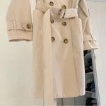 London Fog Double Breasted Trench Coat Size PXS Cream Photo 8