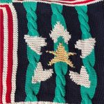 Talbots Vintage Hand Knit Stars Sweater Red Blue Green White Size XLarge Photo 5