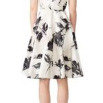 CHRISTIAN SIRIANO White & Black Floral Full Skirt V Photo 2