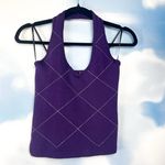 Rampage  Y2K purple argyle halter sweater vest Photo 3