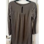 Altar'd State  Women M Brown Long Sleeve Boho Crochet Lace Tunic Dress Cottage Photo 1