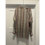 VILAGALLO Multicolor Striped Lightweight Silk 3/4 Sleeve Blouse Top Size 42 US10 Photo 5