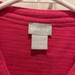 Chico's Double Cotton Gauze Pink Lagenlook Top Womens Vanity Size 1 8/10 Beachy Photo 4