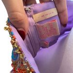 Issue Silk Beaded Paisley Maxi Dress Boho Evening Gown Open Back 90s Y2K Size 8 Photo 8