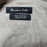 Massimo Dutti  Silk Cotton Beige Open Front Cardigan Photo 2