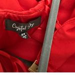 NWT Crystal Sky Red Bow Maxi Open Back Gown Holiday Formal Festive Size XS Photo 3