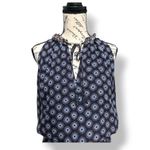 Ramy Brook  M 100% Silk Navy Floral Boho Maxi Dress Sleeveless Halter Resort Wear Photo 4