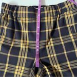 Wilfred Aritzia Darontal Black/Yellow/Dark Wine Plaid Pants Sz 00 24” Waist EUC Photo 4