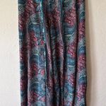 Raga Bohemian Wide Leg Embroidered Waist Band Palazzo Pants Size S Photo 0