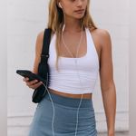 NEW FREE PEOPLE FP MOVEMENT CHOCOLATE BROWN GOOD KARMA HALTER TANK TOP XS Small Photo 4