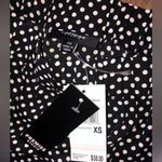 Premise  off the shoulder tied 3 1/4 sleeve polka dot top NWT size Xs Photo 3