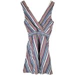 Speechless  Womens Plus Size XL Striped V Neck‎ Wrap Dress Ruffle Hem Photo 1