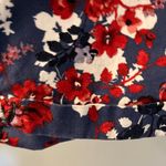 Bandolino Amy Flowered Shorts Red/White/Blue Size 10 Photo 6