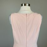 Adrianna Papell  Pink Crepe and Lace Evening Gown Size 10 Thigh Slit Formal Dress Photo 5