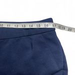 Rafaella  Curvy Navy Blue Stretchy Shorts with Gold Grommet on leg size 12p Photo 3