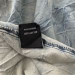 Vintage THRILL Lightweight Acid Wash Denim Duster Fringe Edges Hippie Festival Blue Size XL Photo 11