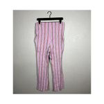 Free People Fine Line Knit Pants in Pink Stripe Combo Large Photo 6