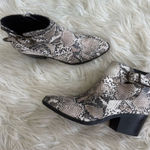 Qupid  Women's Snakeskin Ankle Booties Multicolor Size US‎ 7 NEW Photo 0