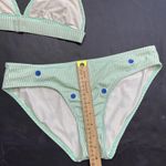 Vineyard Vines Preppy Designer 2 Piece Striped Green Polka Dot Bikini Medium Photo 9
