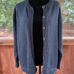 Rapaki Mahana Vintage Grey Wool Cardigan Sweater Hand Knitted Size M Photo 4