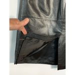 Diversity Women's Knee Length Genuine Leather Straight Skirt Black Size 6 Photo 8