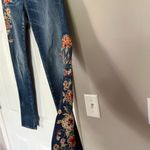 Driftwood  Floral Embroidered Denim Jeans Photo 2