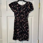 American Eagle  black floral cutout dress XXS Photo 5