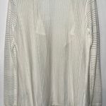 Calvin Klein cardigan sheer sweater cream color XS Photo 2