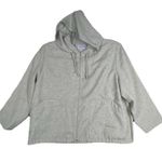 J'Envie Shirt Womens 16 Hoodie Zip Up Basic Neutral Minimalist Casual Lagenlook Green Photo 0