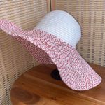 Kooba White & Pink Woven Sun Hat Packable Photo 0