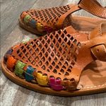 Women’s Mexican Huaraches Shoes Leather Loafer Brown size 8 Photo 2