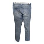 Old Navy  Rockstar Mid Rise Distressed Bkue Skinny Jeans Denim Size 6 Photo 3