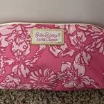 Lilly Pulitzer  for ESTEE LAUDER FLORAL PRINT LOGO COSMETIC MAKE-UP ZIP-UP BAG Photo 0