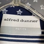 Alfred Dunner Petite  blue and white with stars Blouse Photo 3