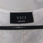 VICI  White Lace Cross Over Tiered Dress Size Medium‎ Photo 2